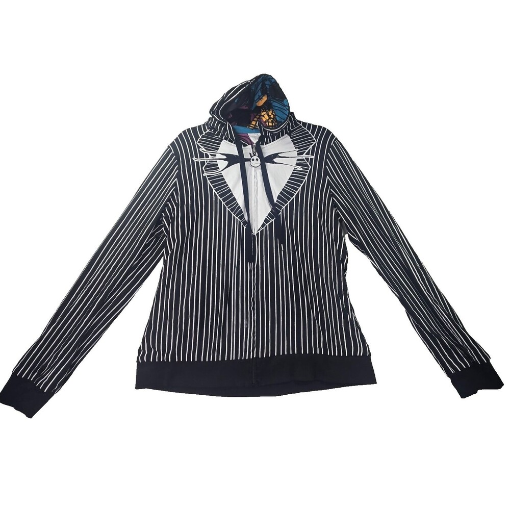 Disney The Nightmare Before Christmas Jack & Sally Reversible Hoodie XL Xlarge